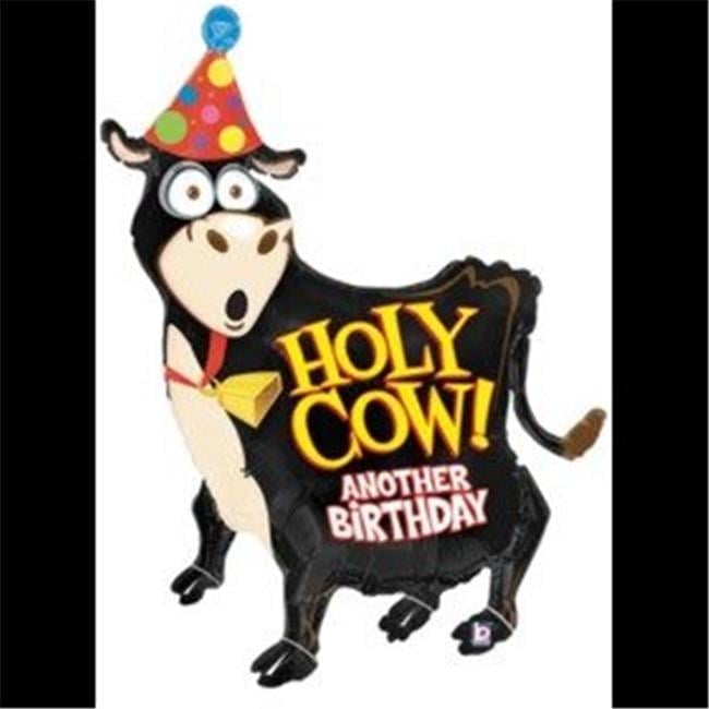 Loftus International B8-5439 42 in. Holy Cow Birthday Shape Balloon
