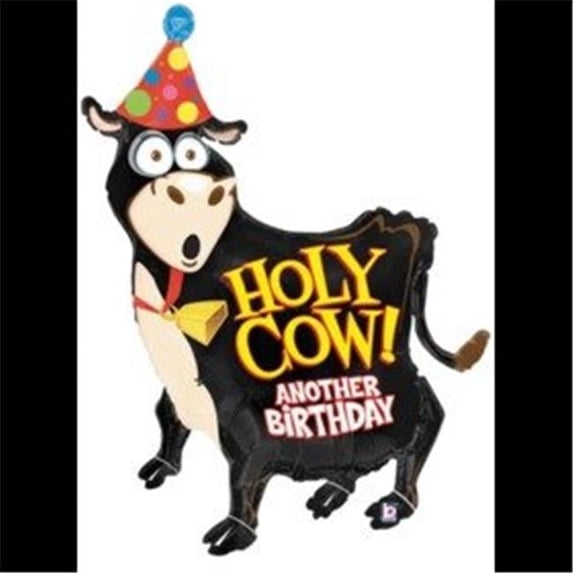 Loftus International B8-5439 42 in. Holy Cow Birthday Shape Balloon