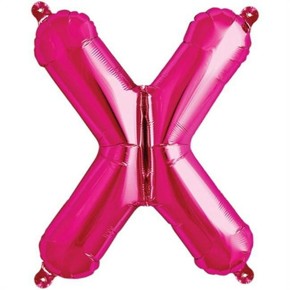 Loftus International KV-00528 16 in. Letter X Magenta Balloon