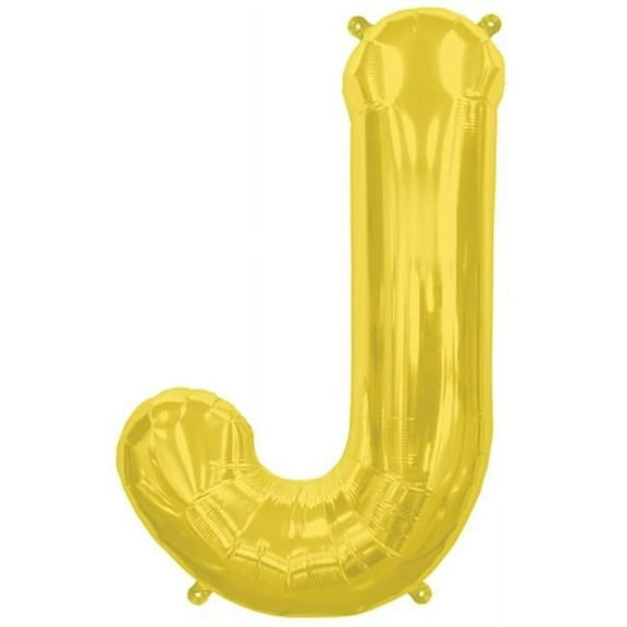 Loftus International KV-00576 16 in. Letter J Gold Balloon