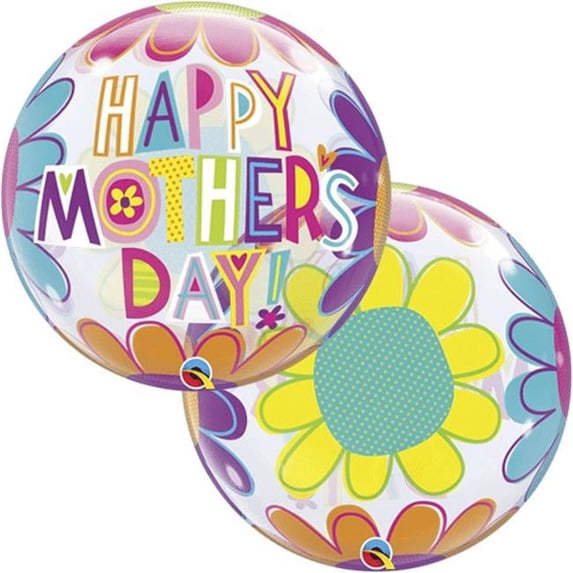 Loftus International Q4-7601 22 in. Mothers Day Big Flowers Bubble Balloon