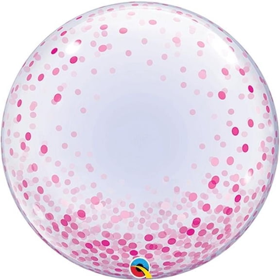 Loftus International Q5-7790 24 in. Confetti Dots Deco Bubble Pink