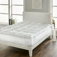 thumbnail image 1 of Loftworks Super-Loft 3 inch Down Alternative Mattress Topper / Fiber Bed with anchor bands - White Twin XL, 1 of 3