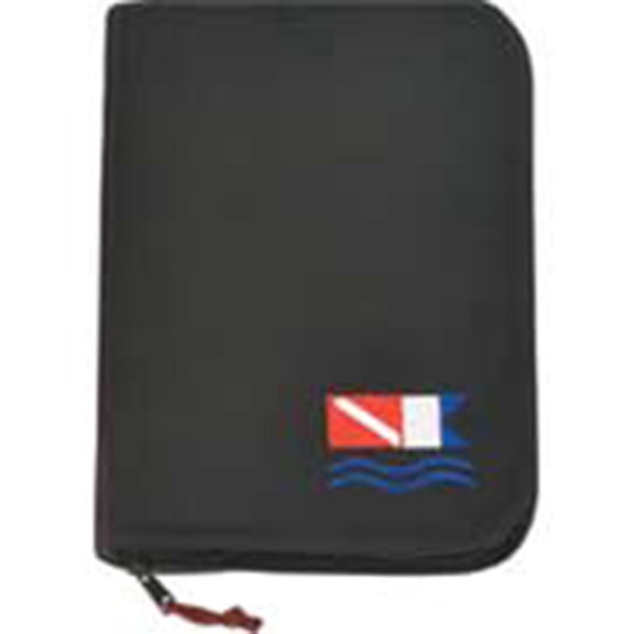 Log Book Low Profile Mini Binder Scuba Diving Black Dive Flag