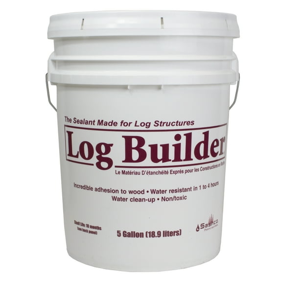 Log Builder 5 Gallon Pail Woodtone