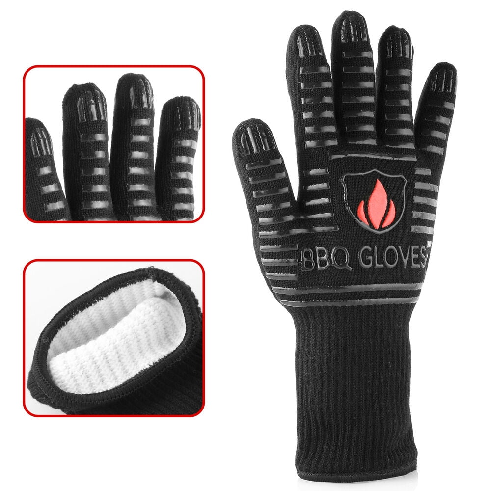 Log Burner Fire Heat Proof Resistant Glove for Wood Coal Stove