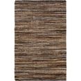 thumbnail image 1 of Log Cabin 8 x 10 ft. Hand Woven Hides & Leather Rectangle Area Rug, Multi Color, 1 of 1