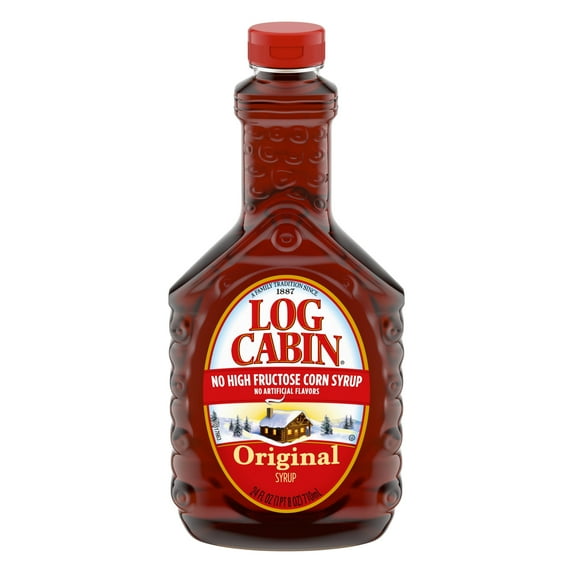 Log Cabin Original Pancake Syrup, 24 FL oz(2 Packs)
