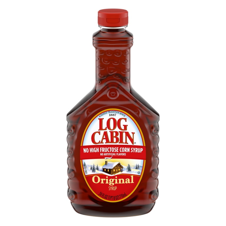 Log Cabin Original Pancake Syrup, 24 FL oz, No High Fructose Corn