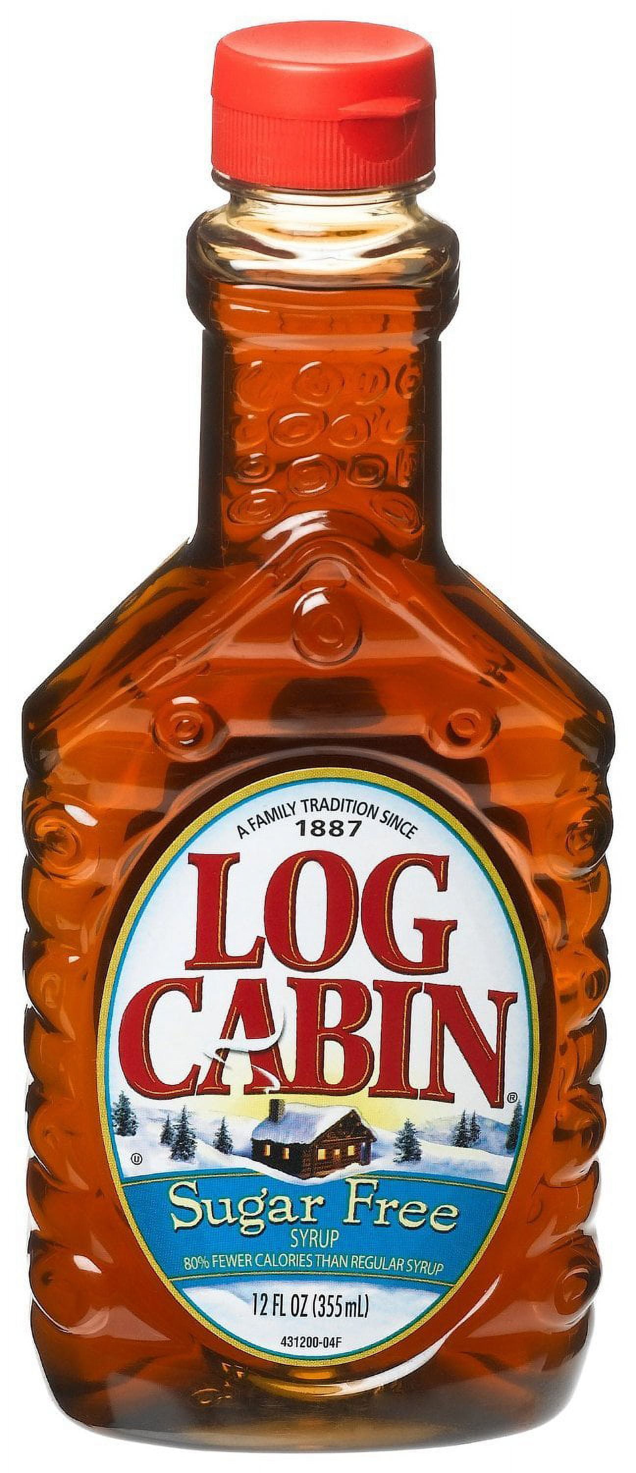 Log Cabin Sugar Free Syrup, 12 Ounce 12 Case