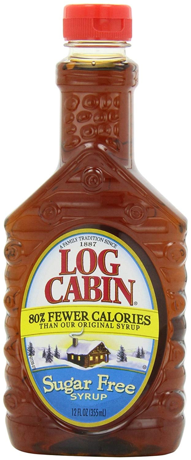 Log Cabin Sugar Free Syrup Bottle, 12 oz - Case of 12