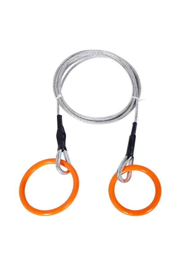 Log Choker Cable 10ft - 2400lbs Capacity - ATV UTV Tractor Pulling - Forged Steel Rings