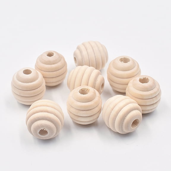 Log Color Thread Wooden Beads