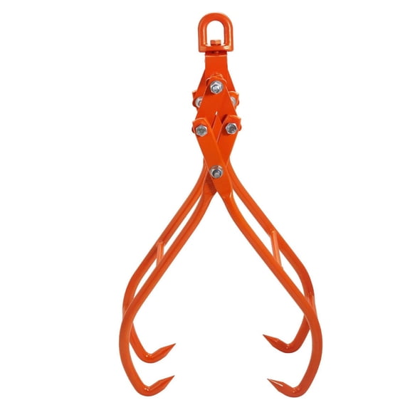 Log Grapple 28 Inch 4 Claw Timber Tongs for Tractors ATVs Trucks