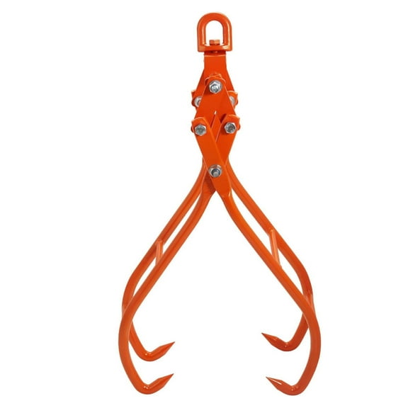 Log Grapple 36 Inch, 4 Claw Log Tongs for Tractors ATVs Trucks Forklifts, 3307 lbs Capacity Steel Log Lifting Tongs