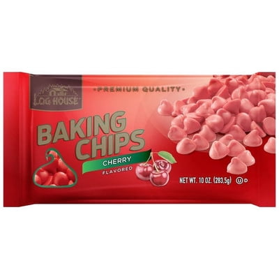 Log House Foods Cherry Chip Baking Morsels, 10 oz