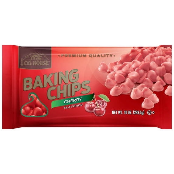 Log House Foods Cherry Chip Baking Morsels, 10 oz