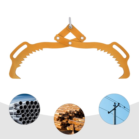 Log Lifting Tong 1000kg Heavy Duty Lifting Tong 0-25inch Claw Hook Grapple