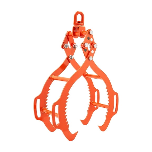 Log Lifting Tongs 36in - 4 Claw Log Grapple Steel Log Tools 3300lbs Capacity