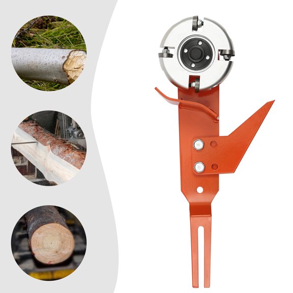 Log Notcher, Power Gouge Log Notcher, Chainsaw Attachment for Log Peeling and Notching, V-Belt Driven, Compact Debarking System, for Wood Carving, Log Cabin, Timber Framing, DIY