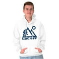 thumbnail image 1 of Log Off Nature Outdoors Hike Camping Hoodie Sweatshirt Women Men Brisco Brands L, 1 of 6