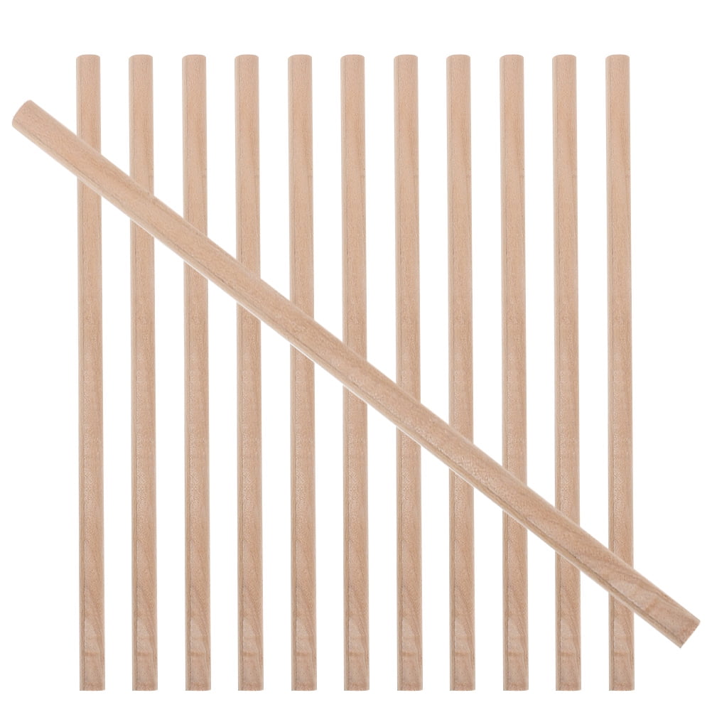 Log Pencil Child Office 30 Pcs Multifunction Triangle Wooden Colored ...