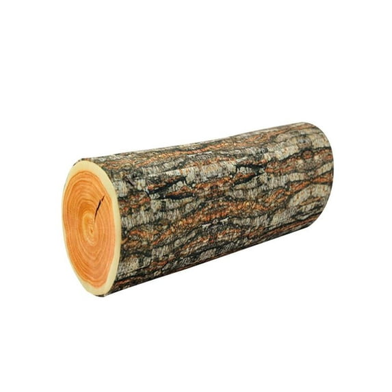 Log Pillow Wood Pillow, Long Cylindrical Tree Stump Throw Pillow, Nature - Inspired Home Decor Cushion, High - Realistic Detailing, Cotton, for Lumbar Support & Decoration