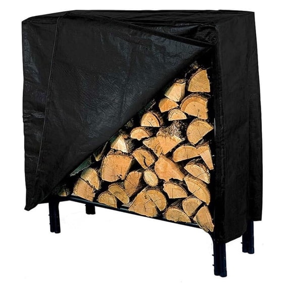 Log Rack Cover Black Vinyl,SLRC-M, 48x20x38