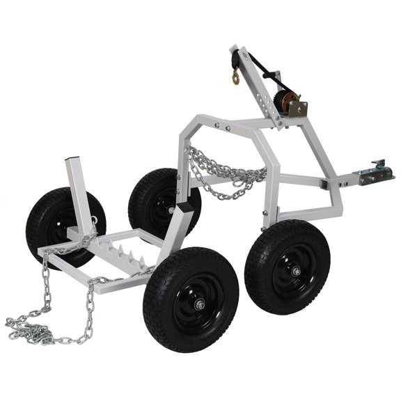 Log Skidding Arch Holder Kit For ATV 1000Lbs Capacity 24 Inch Tire Diameter Manual Winch For Farm Wood Transport