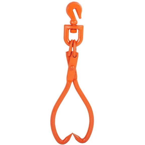 Log Skidding Tongs, 2 Claw Log Lifting Tongs, Heavy Duty Rotating Steel Lumber Skidding Tongs, Log Lifting, Handling, Dragging & Carrying Tool