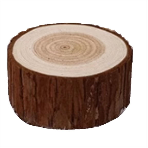 Log Slices Small Wooden Stake Decoration Small Decorative Supplies,2 * Log slices,Wood Color
