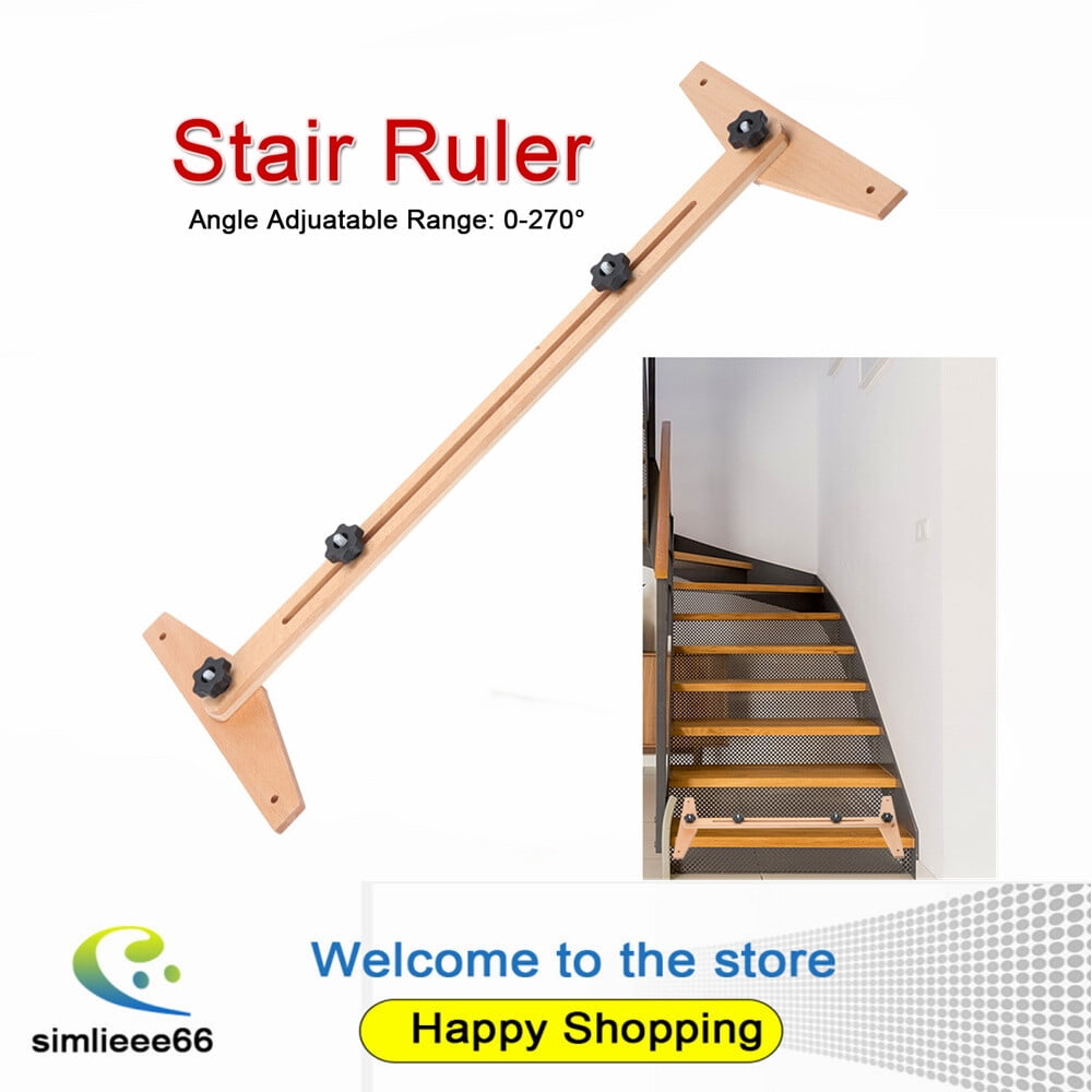 Log Stair Tread Gauge Template Measuring Ruler Ajustable 30