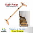 Log Stair Tread Gauge Template Measuring Ruler Ajustable 30