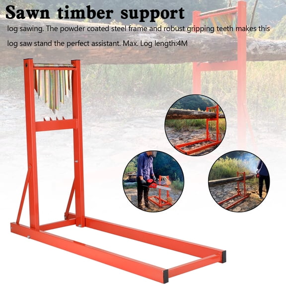 Log Stand Chainsaw Log Saw Bench Wood Folding Saw Horse Smart Holder Heavy Duty