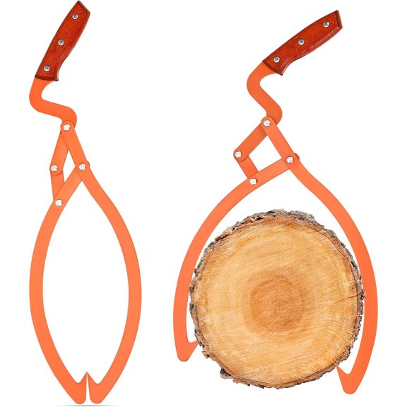 Log Tongs 13",Log Grabber, Log Lifter, Longging Tongs Loads Up to 330 Lbs, Anti Slip Log Lifting Hook for Handling Dragging Carrying Tool