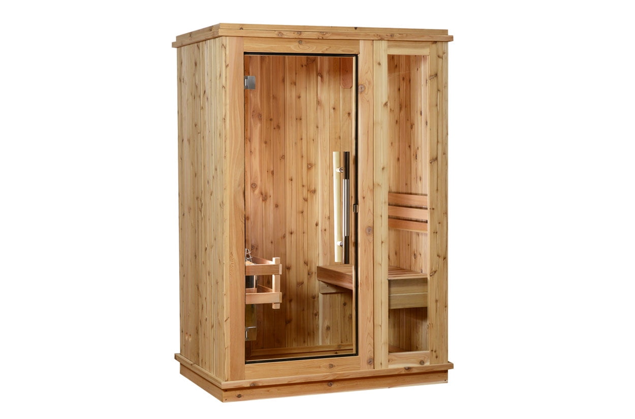 ALMOST HEAVEN SAUNAS Logan 1-Person Indoor Sauna in Rustic Cedar