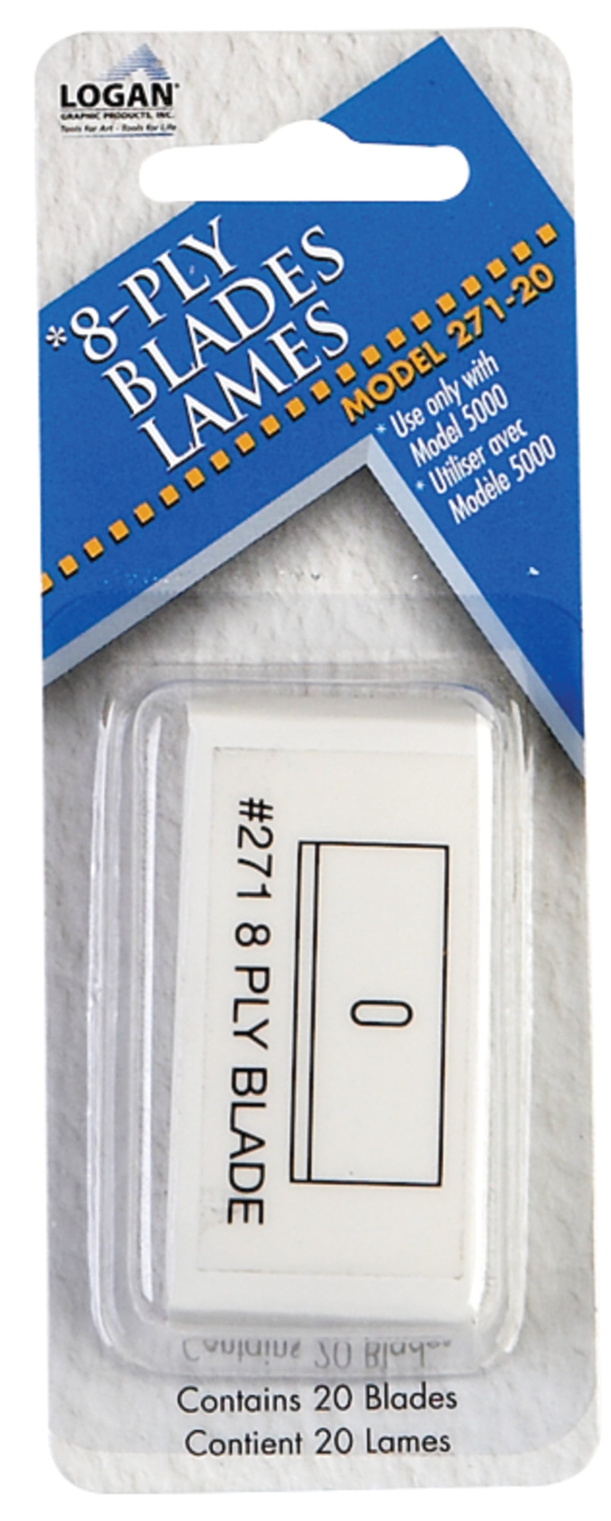 Logan 271 Mat Cutter Blades, 20/Pkg.