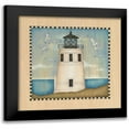thumbnail image 1 of Logan, Beth 15x15 Black Modern Framed Museum Art Print Titled - Lighthouse Cove II, 1 of 5