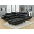 thumbnail image 1 of Logan Collection Sectional Sofa, Black Color, 1 of 4