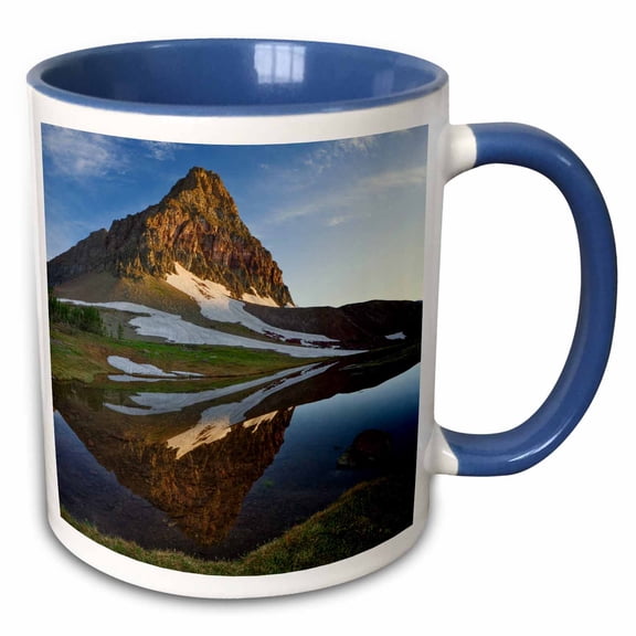 3drose, Logan Pass, Glacier National Park, Montana - Us27 Aje0064 - Adam Jones, 15oz Two-tone Blue Mug