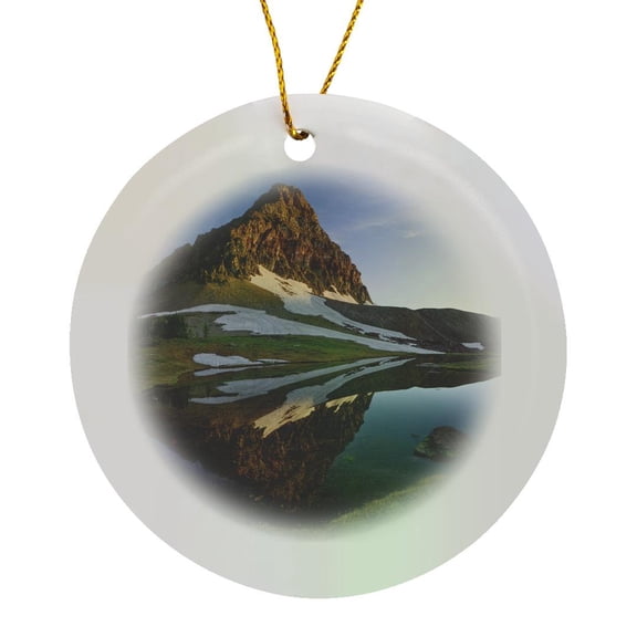 3drose, Logan Pass, Glacier National Park, Montana - Us27 Aje0064 - Adam Jones, Circle Porcelain Ornament
