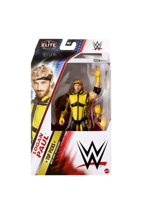 Logan Paul (Yellow & Black) - WWE Elite Top Picks 2025 (Wave 2) Mattel WWE Toy Wrestling Action Figure