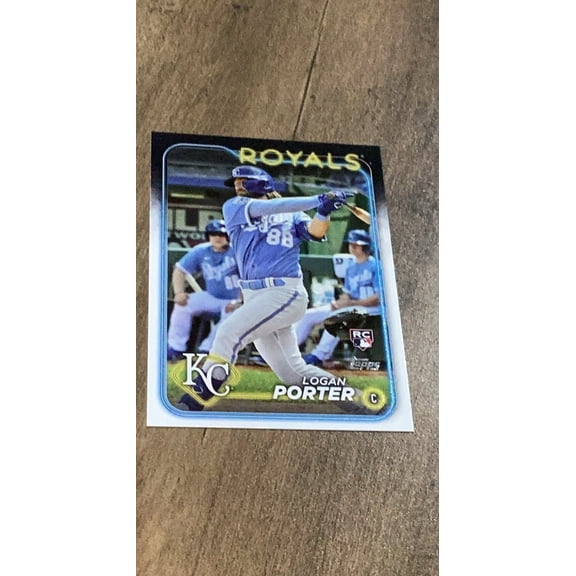 Logan Porter MLB Kansas City Royals 2024 Topps 666 RC Trading Card