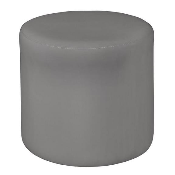 Logan Round Ottoman - Grey