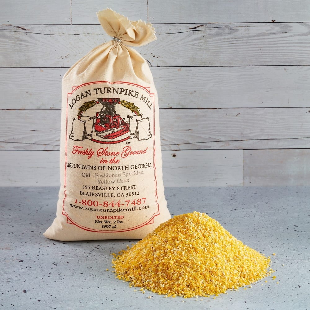 Logan Turnpike Stone Ground Yellow Grits, 2 lb, 12 Pack