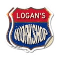 thumbnail image 1 of Logan's Workshop (2 Pack) 6 inch X 6 inch Shield Shaped Heavy Duty 3.2 mil Vinyl Decals Weather Resistant, UV Protected To last, Gift for Dads and Uncles Classic Americana Crafted in, 1 of 6