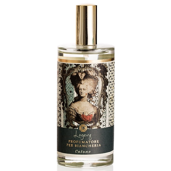 Logevy Firenze 1965 Cotone – Linen Fragrance Spray for Cotton Fabric from Master Perfumer in Italy with Floral & Woody Notes to Luxuriously freshen sheets, cushions, curtains, clothing, & more – 100ml