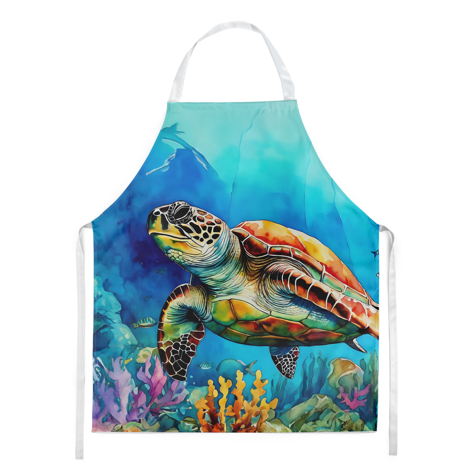 Loggerhead Sea Turtle Apron 27 in x 30 in