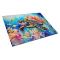 thumbnail image 1 of Loggerhead Sea Turtle Glass Cutting Board Large 12 in x 15 in, 1 of 5