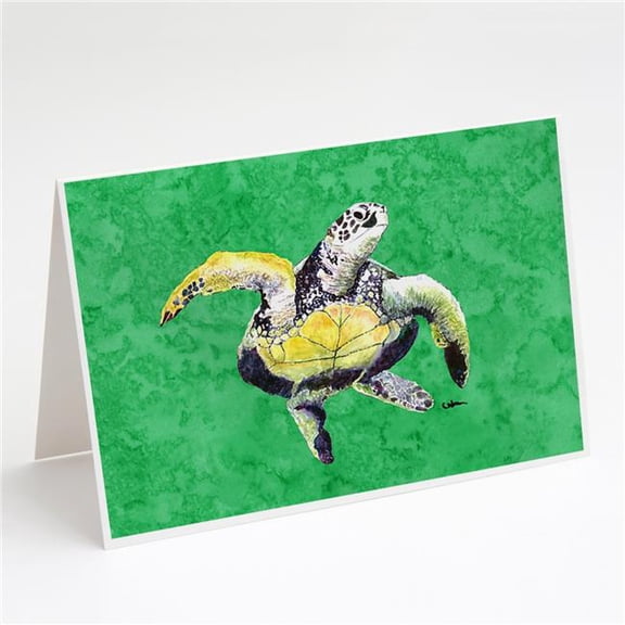 Loggerhead Turtle Dancing Greeting Cards & Envelopes - Pack of 8